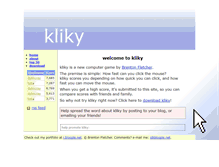 Tablet Screenshot of kliky.bloople.net